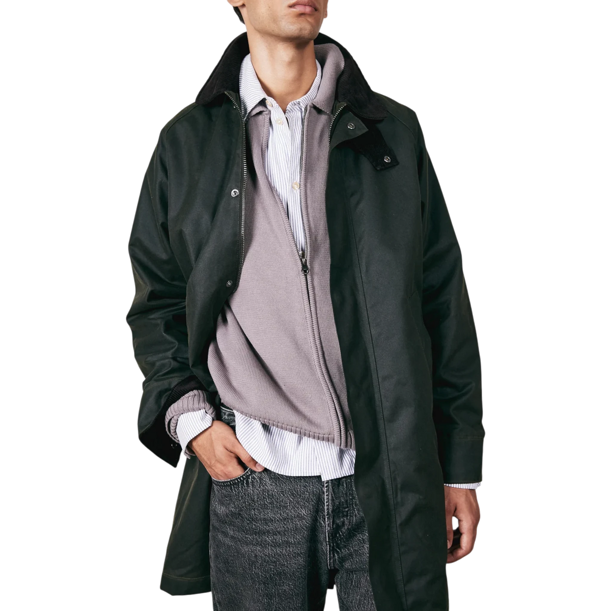 Brixtol, Hayden, Wachsjacke in Olive