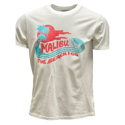 Bowery NYC, T-Shirt, Malibu Beach Vintage Jersey , weiß - UNIT Hamburg