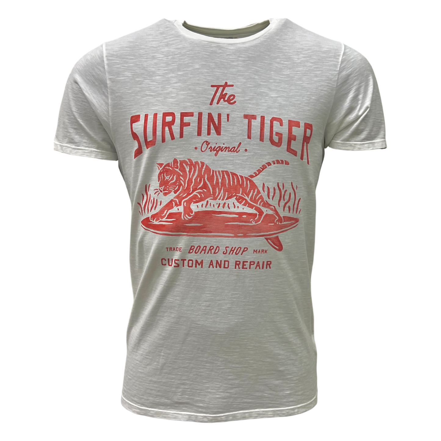 Bowery NYC,T-Shirt,Bowery NYC 40BWTMA118 Surfin Tiger Slub Jersey,UNIT Hamburg