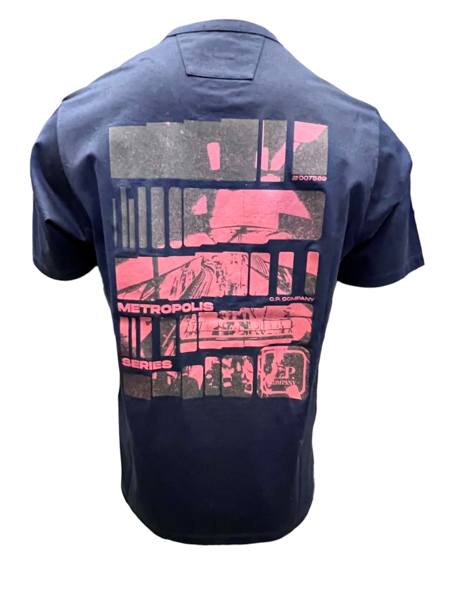 C.P. Company,T-Shirt,C.P. Company, Metropolis, London Tube Druck, navy,UNIT Hamburg