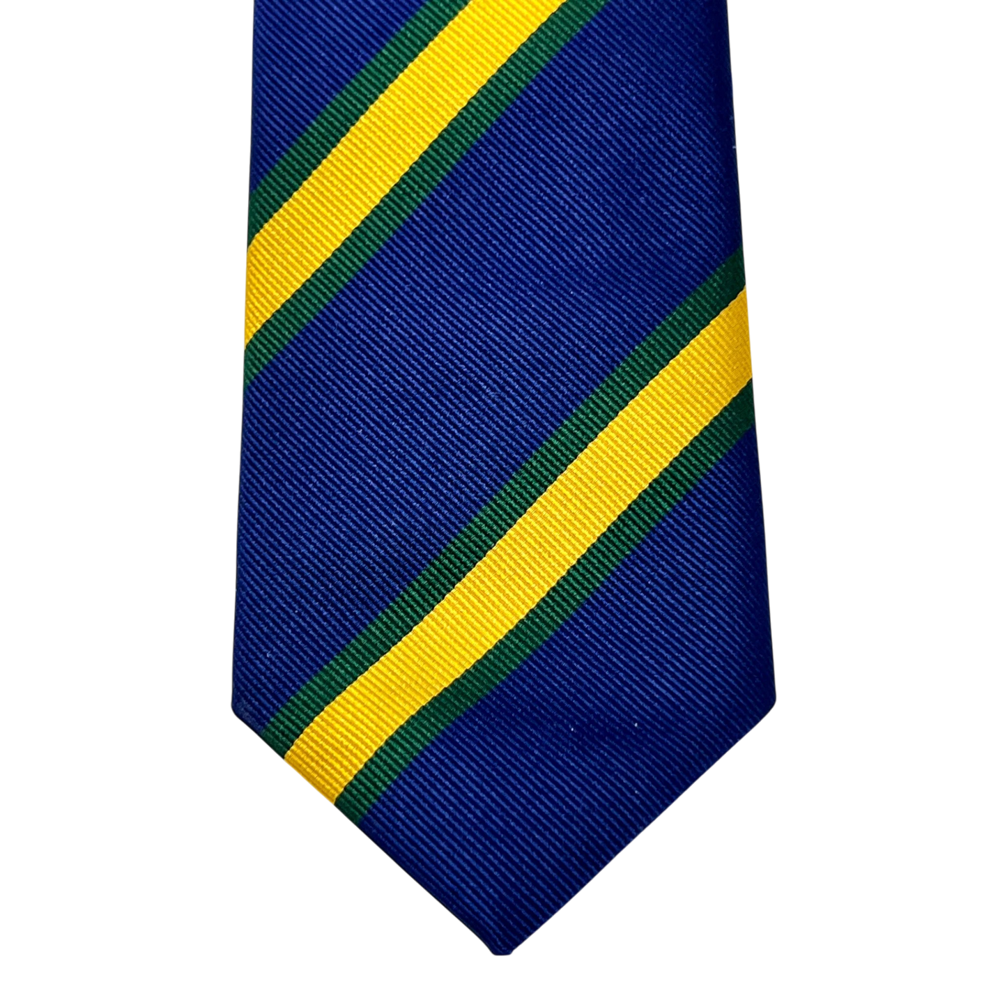 Ascot, Regimentskrawatte, Seide, blau-gelb