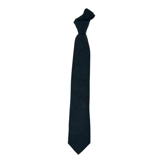Ascot, Woll-Seidenkrawatte, denimblau-oliv