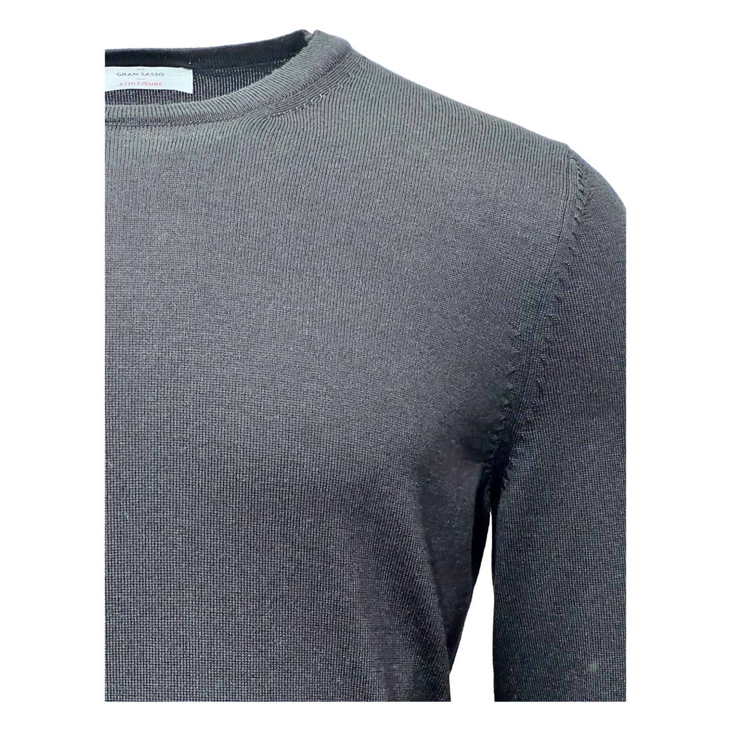 Gran Sasso,Pullover,Gran Sasso, easy Care, Athleisure, Rundhals, schwarz,UNIT Hamburg