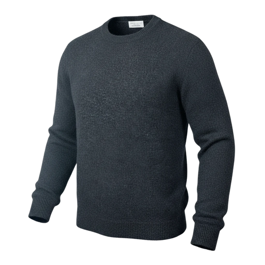 Roberto Collina, Rundhals, Merino Baby Camel, schwarz