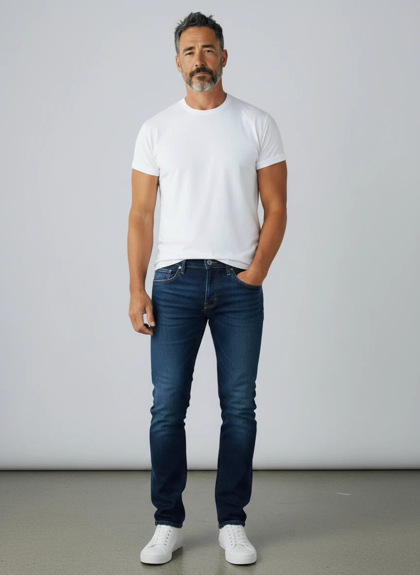 Jacob Cohën, Nick Slim, Jeans mittelblau