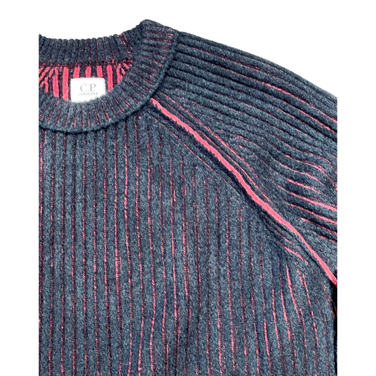 C.P. Company 21CMAC734A 005269G MAGLIA IN LANA E FELPA BICOLORE