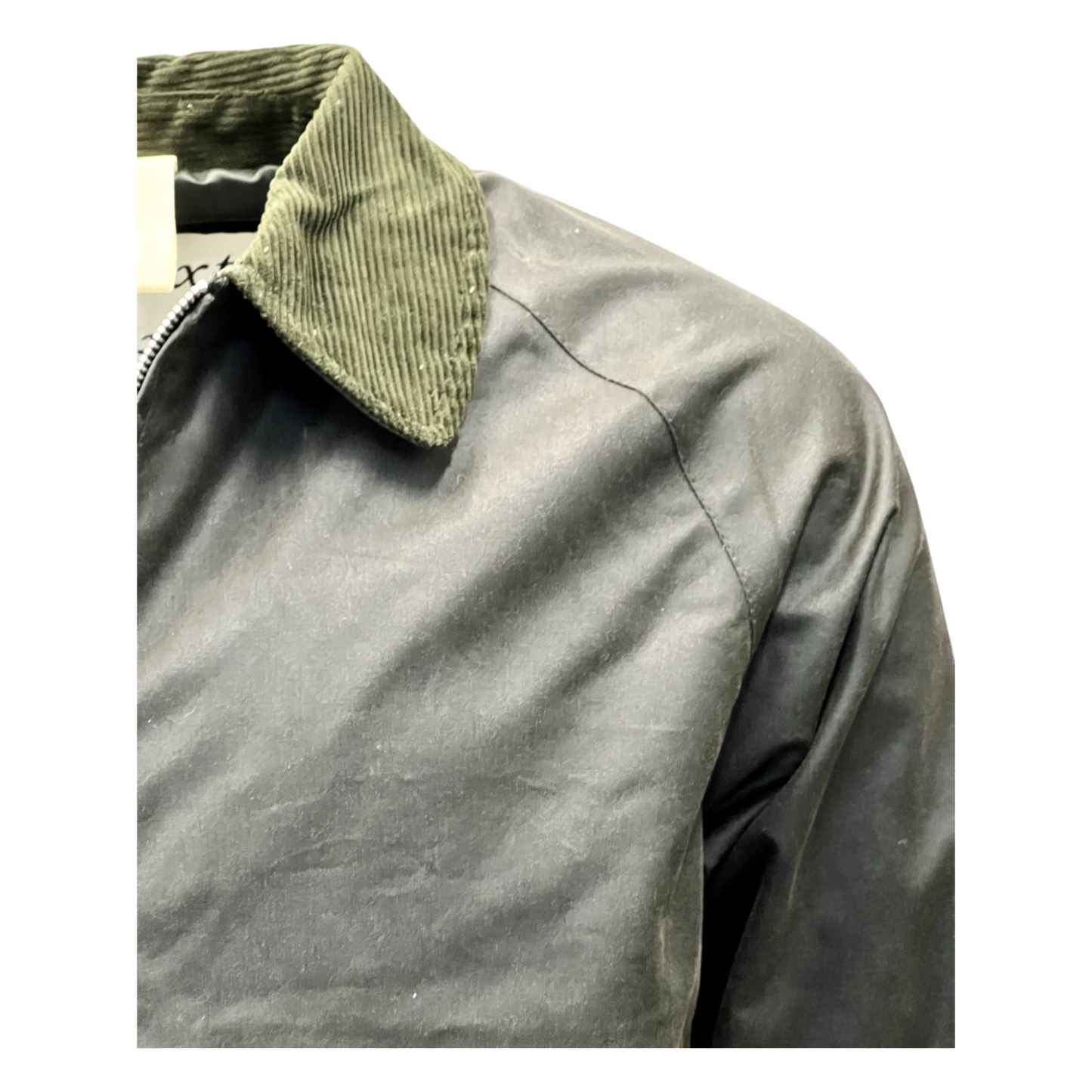 Brixtol Textiles. Carter, veste à cire courte, olive