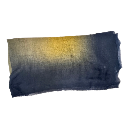 Faliero Sarti Chips Frame Schal in Blau und Schwarz