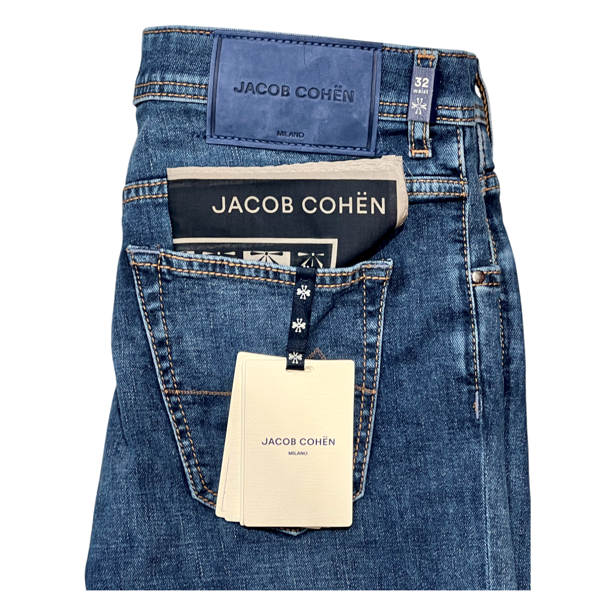 Jacob Cohën, Scott, royal blaues Etikett, mittelblau