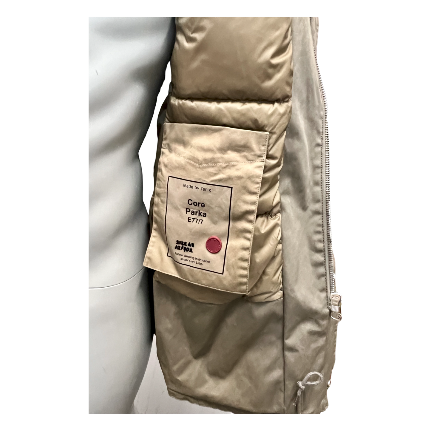 Ten C, OJJ Core Parka, daunengefüllt, beige