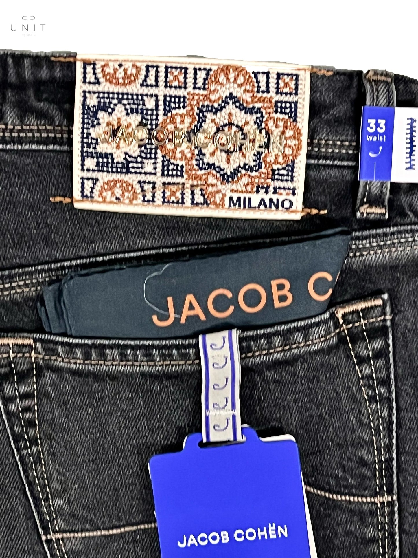Jacob Cohen, Bard, Milano label, black washed Jacob Cohen