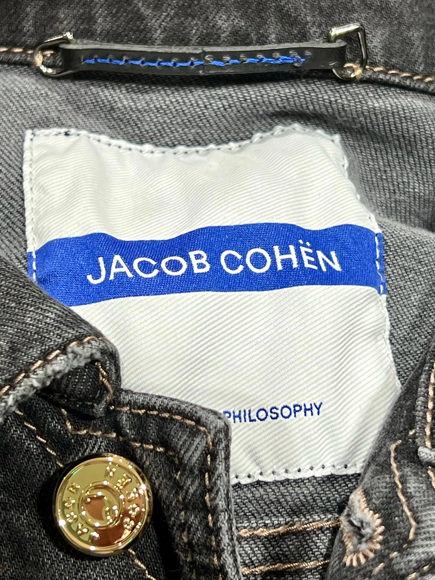 Jacob Cohen, Denim Jacket, Milano label, black washed Jacob Cohen