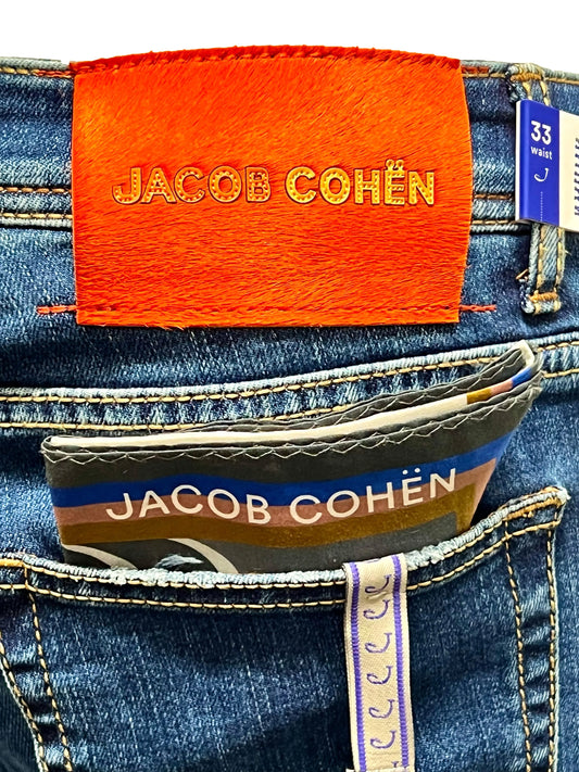 Jacob Cohen, Nick Slim, orange label, vintage mid blue Jacob Cohen