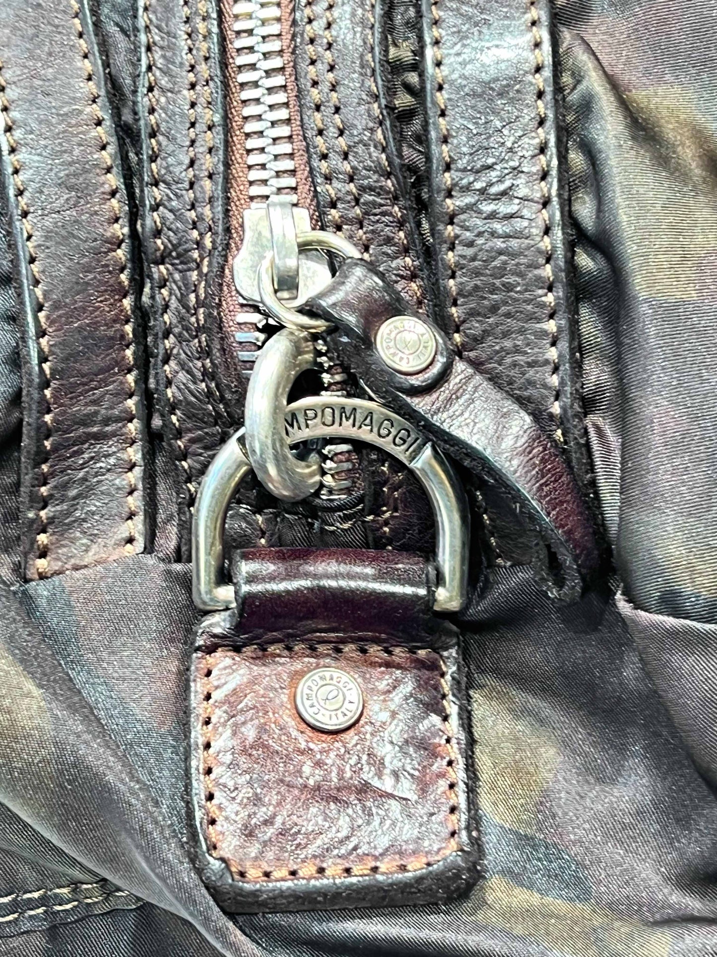 Campomaggi, Weekend Bag, Nylon/ Leather, Camouflage braun - UNIT Hamburg