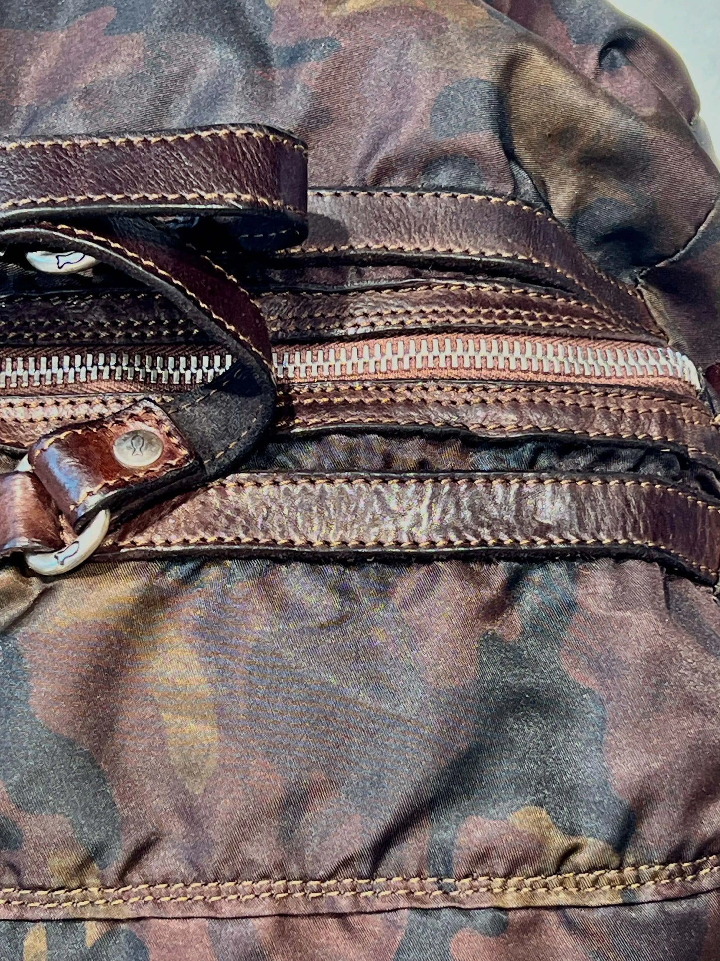 Campomaggi, Weekend Bag, Nylon/ Leather, Camouflage braun - UNIT Hamburg