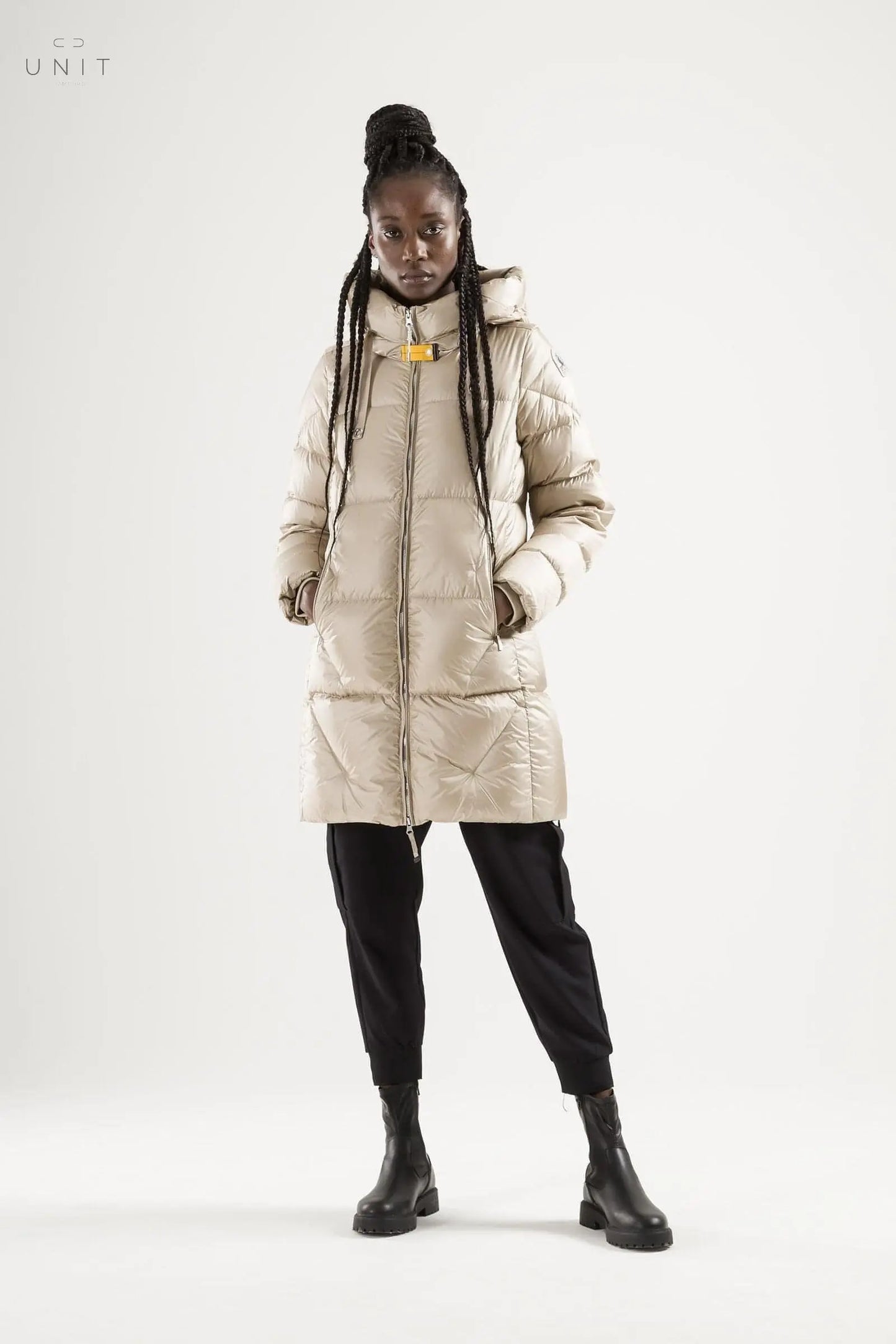 Parajumpers JANET - WOMAN, HOODED DOWN JACKET, sand, online only