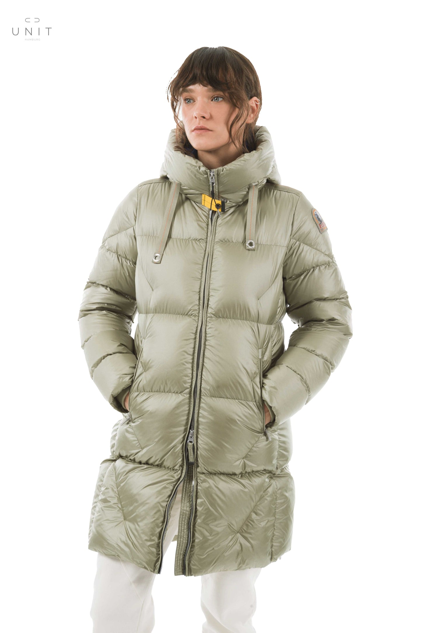 Parajumpers JANET - Woman, Hooded Down Jacket, sand, online only Parajumpers