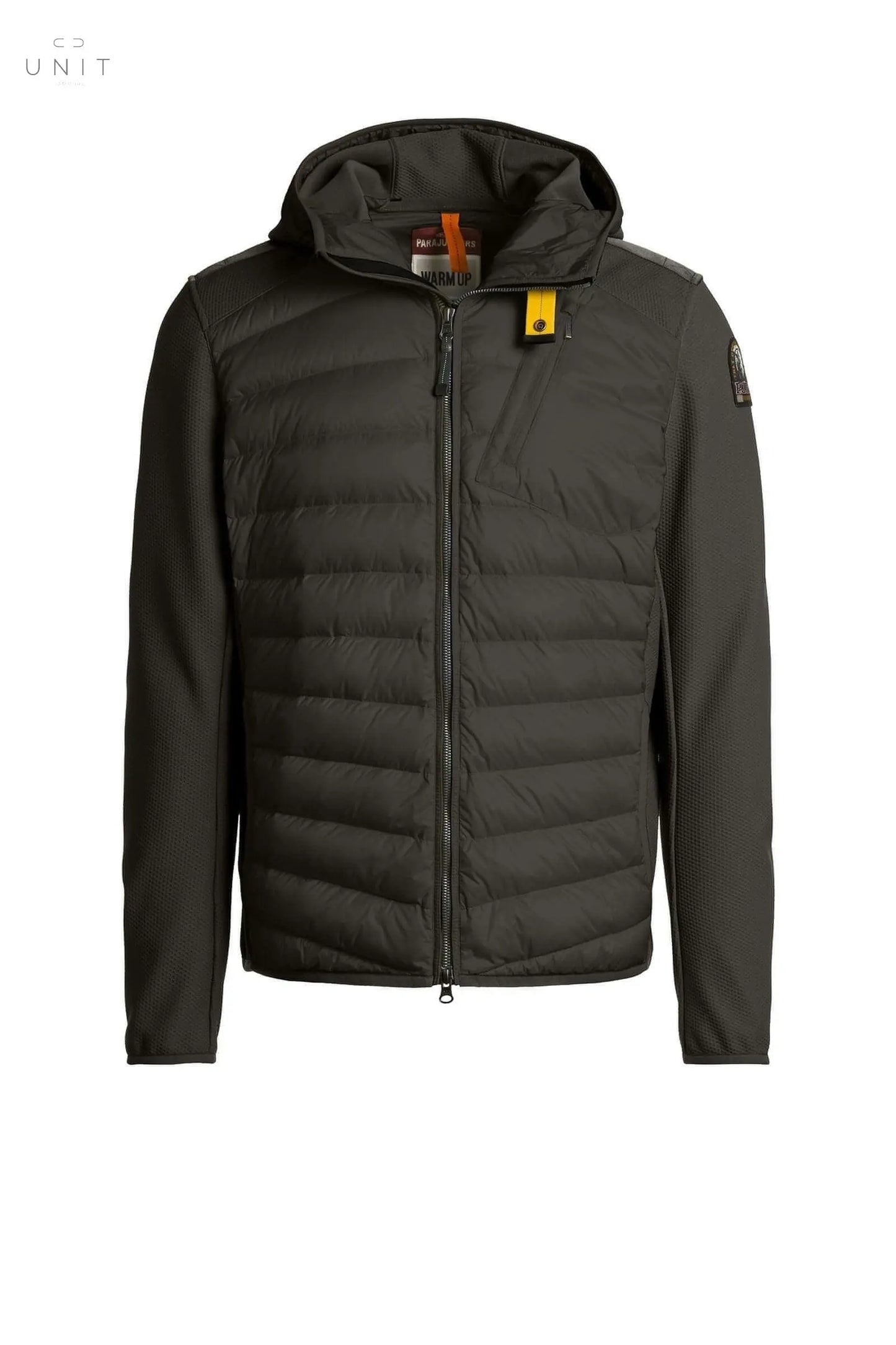 Parajumpers NOLAN - MAN, FLEECE/NYLON HOODED JACKET, graphit, online only