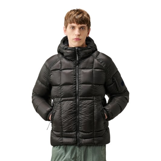 C.P. Company, schwarze D.D. Shell Daunenjacke Herren