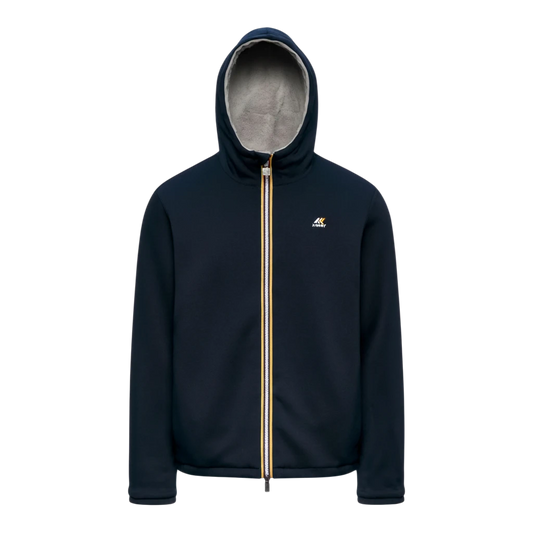 K-Way, Jack Wendejacke in Blue Depth und Grey Mist