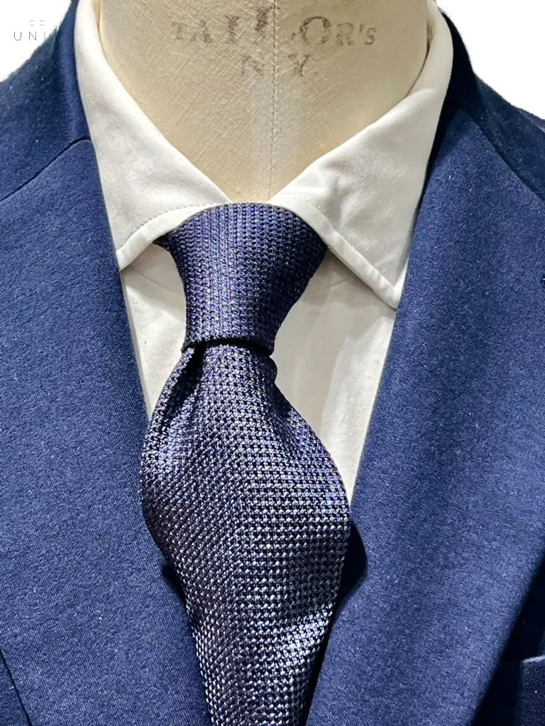 Ascot, Krawatte Wolle/ Seide, blau Ascot