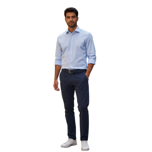 ソンリーサ、ファインジャージーシャツ、ライトブルー