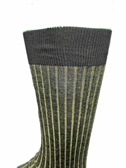 ANT45, DELAW, Bicolor stripe, Superior Cotton, black/green - UNIT Hamburg