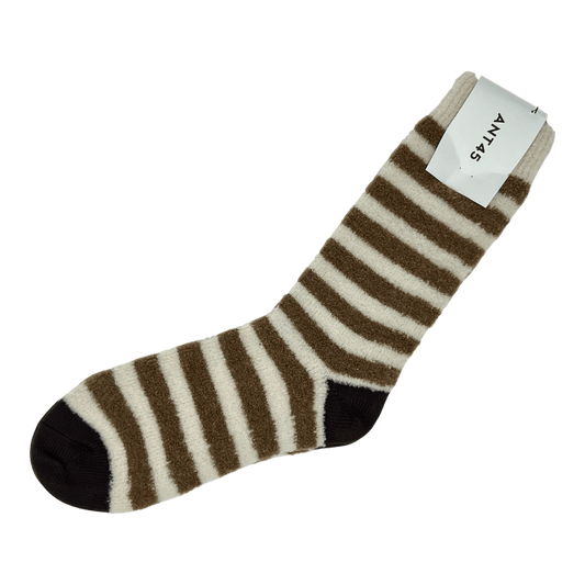 UNIT Hamburg - ANT45 KUAH, Socke Wolle / Baumwolle, gestreift, camel - ANT45