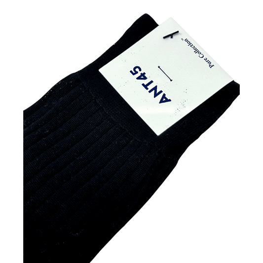 UNIT Hamburg - ANT45, RIB SHORT, Filoscozia Bio Cotton, black - ANT45