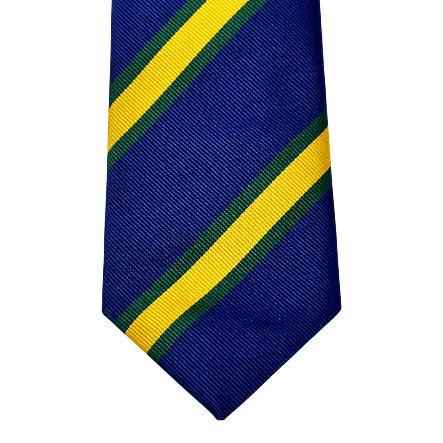 UNIT Hamburg - Ascot, Regimentskrawatte, Seide, blau - gelb - Ascot