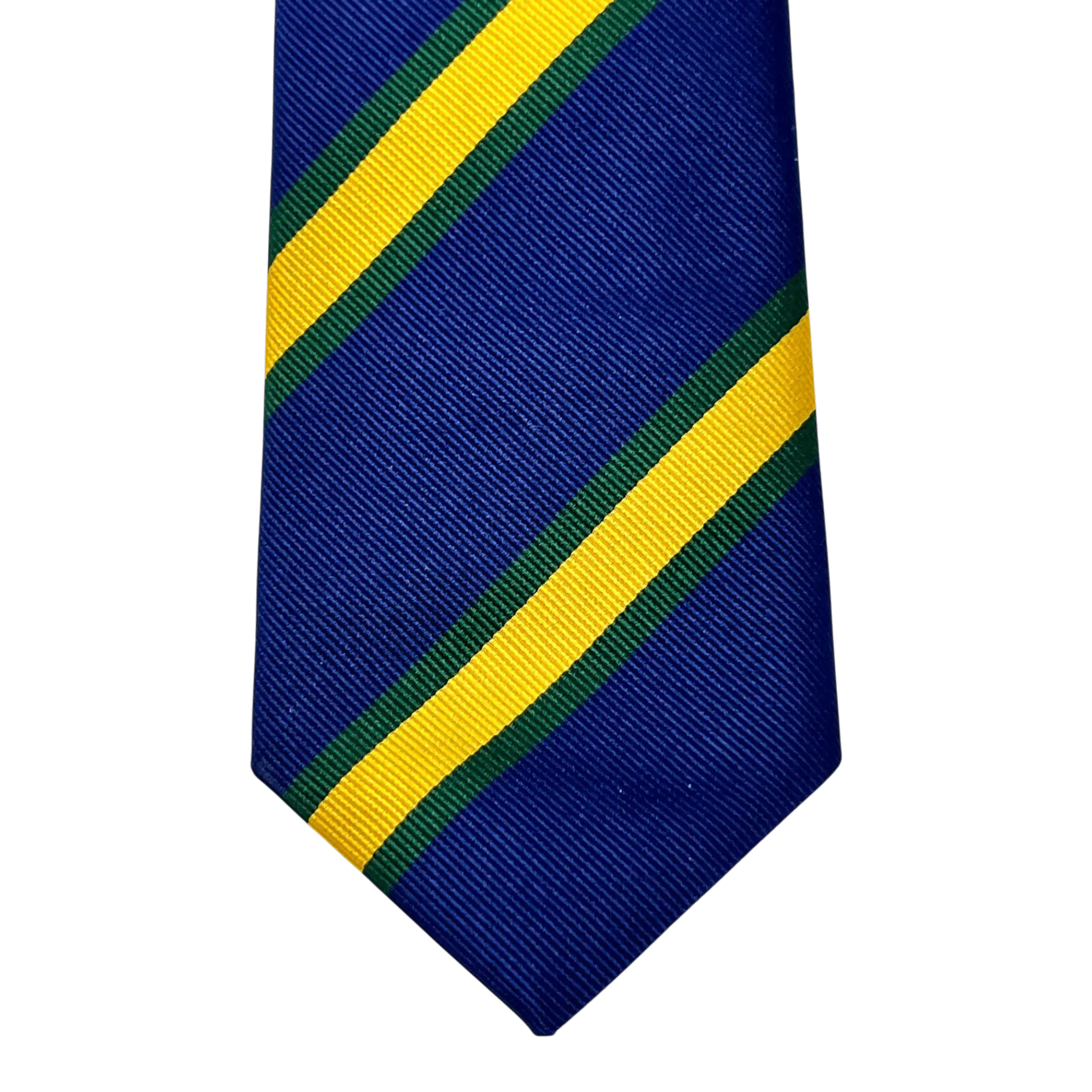 UNIT Hamburg - Ascot, Regimentskrawatte, Seide, blau - gelb - Ascot