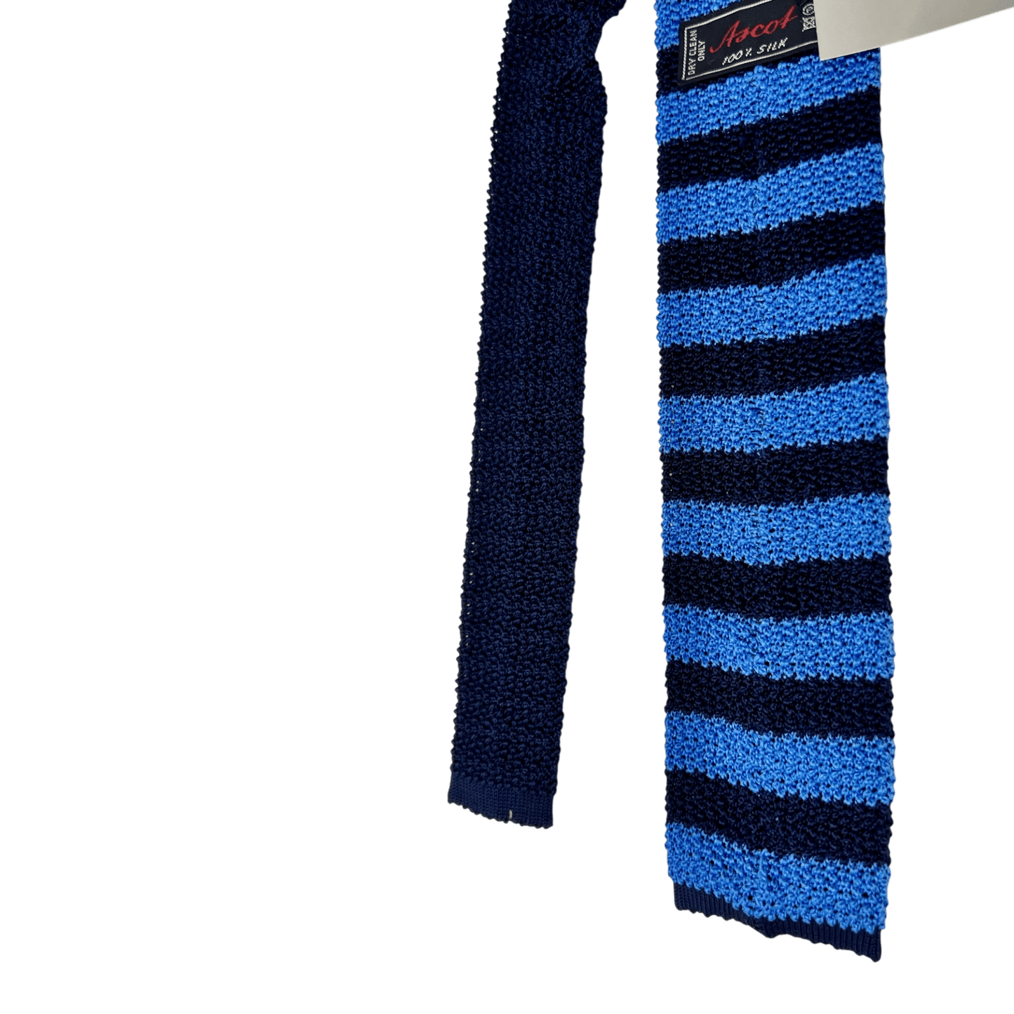 UNIT Hamburg - Ascot, Seidenstrickkrawatte, blau-navy - Ascot