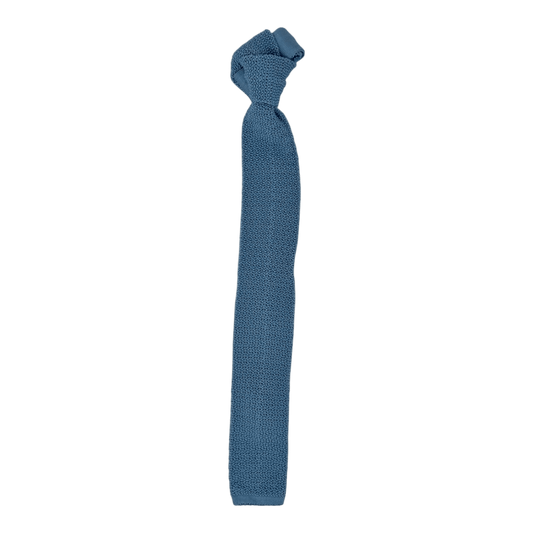 UNIT Hamburg - Ascot, Seidenstrickkrawatte, uni babyblau - Ascot