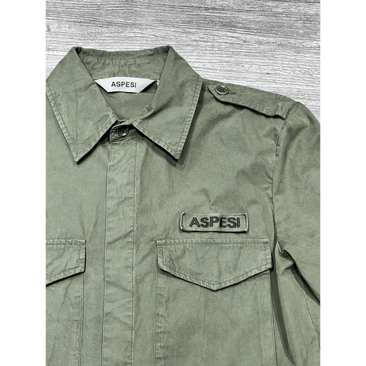 UNIT Hamburg - ASPESI Field Shirt Cotton – Overhirt, grün - ASPESI