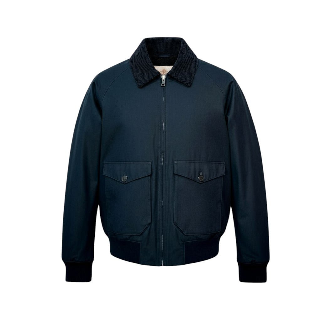 UNIT Hamburg - Baracuta, G9 Harrington, Wachsjacke, Hamburger Blau, dark navy - Baracuta