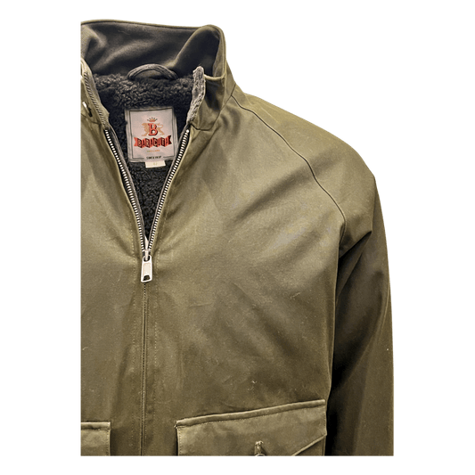 UNIT Hamburg - Baracuta, G9 - Harrington, Wachsjacke, kurz, oliv - Baracuta