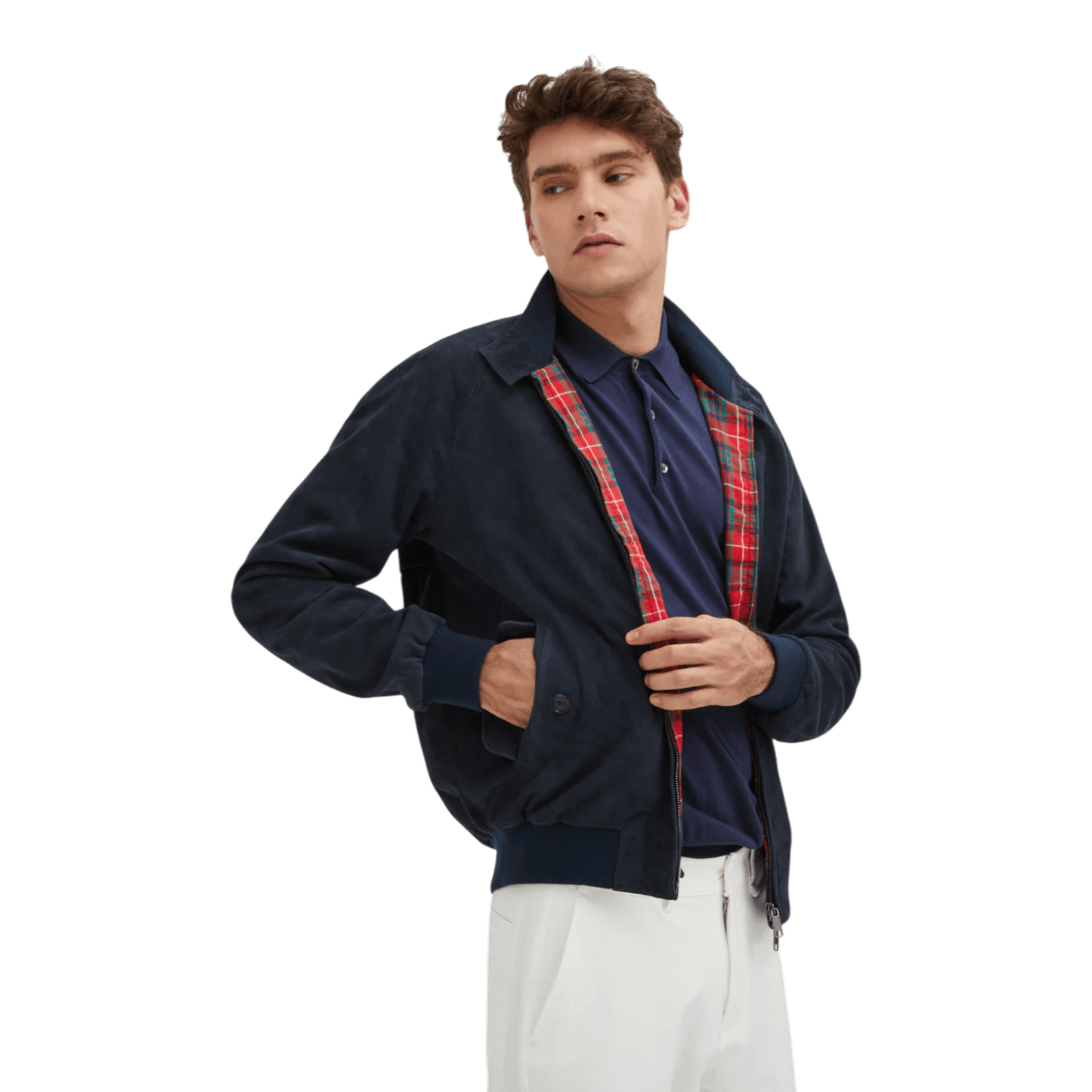 UNIT Hamburg - Baracuta G9 Suede navy – Harrington Jacke, navy - Baracuta