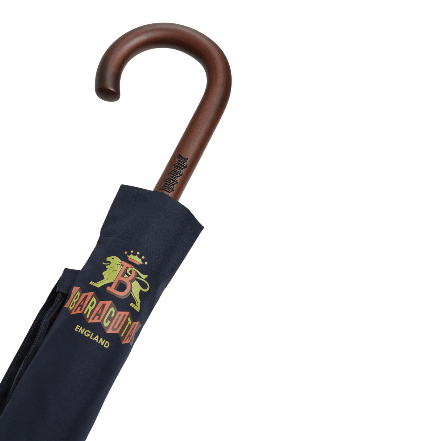 UNIT Hamburg - Baracuta, Regenschirm, klassik, außen navy innen rotes Karo - Baracuta