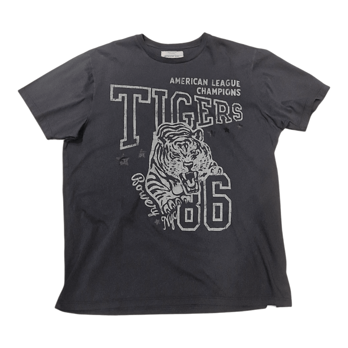UNIT Hamburg - Bowery NYC American Tigers T‑Shirt, dunkelgrau, - Bowery NYC