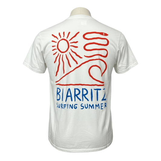 UNIT Hamburg - Bowery NYC, Biarritz Surfing Vintage Jersey T‑Shirt, weiß - Bowery NYC