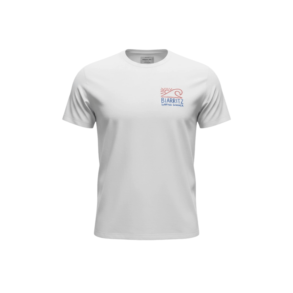 UNIT Hamburg - Bowery NYC, Biarritz Surfing Vintage Jersey T‑Shirt, weiß - Bowery NYC