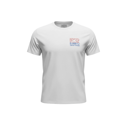 UNIT Hamburg - Bowery NYC, Biarritz Surfing Vintage Jersey T‑Shirt, weiß - Bowery NYC