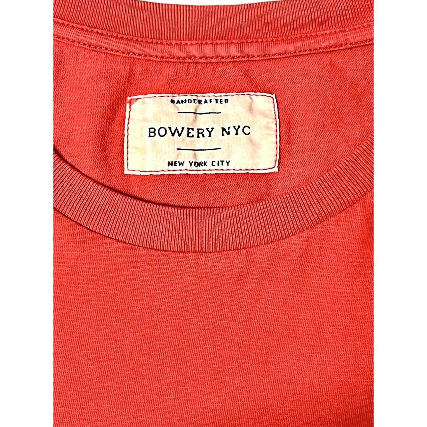 Bowery NYC. T-Shirt, Essential Vintage Jersey, poppy red - UNIT Hamburg