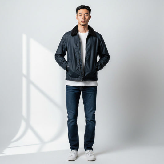 UNIT Hamburg - Brixtol Carter, Waxed Jacket, Blue Grey - Brixtol Textiles