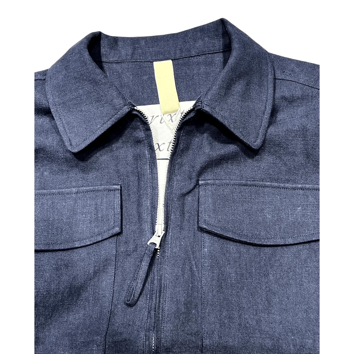 UNIT Hamburg - Brixtol Murray Linen Overshirt, Dunkelblau - Brixtol Textiles