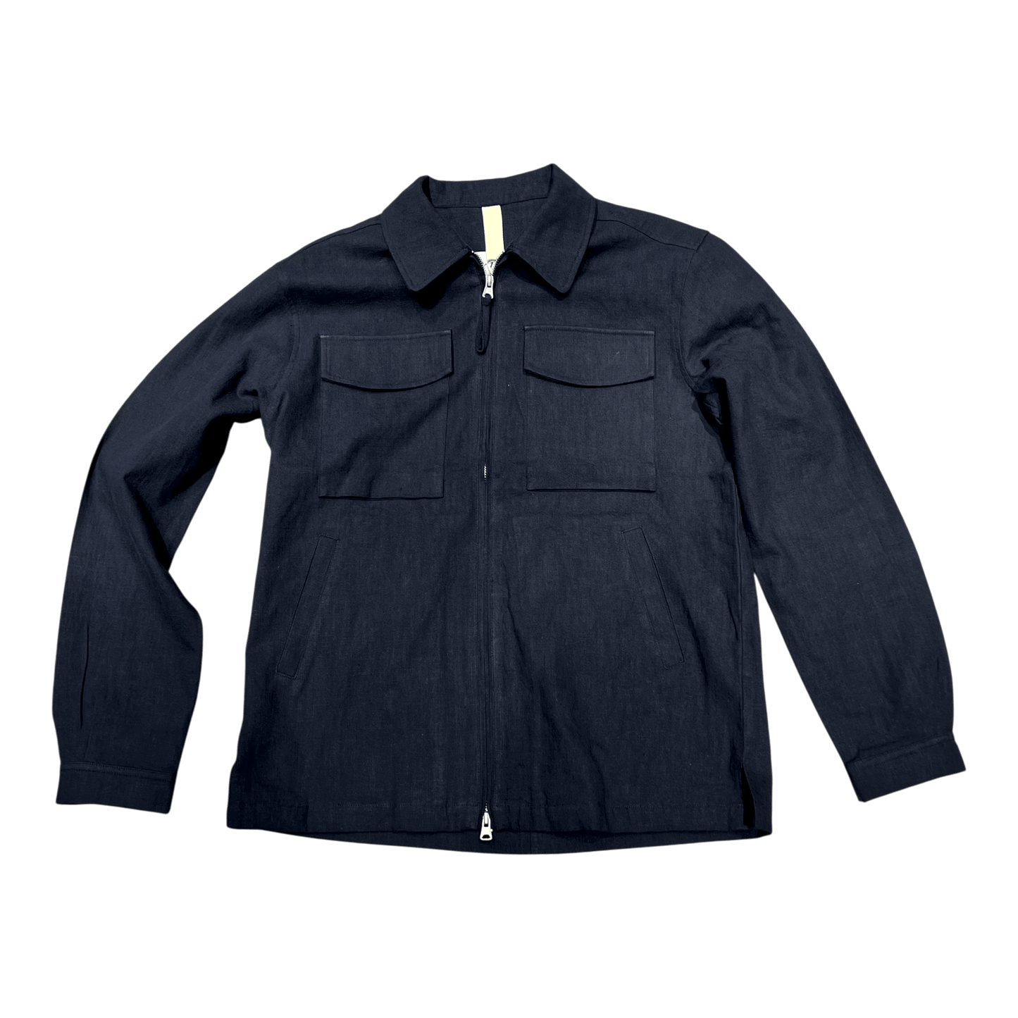 UNIT Hamburg - Brixtol Murray Linen Overshirt, Dunkelblau - Brixtol Textiles