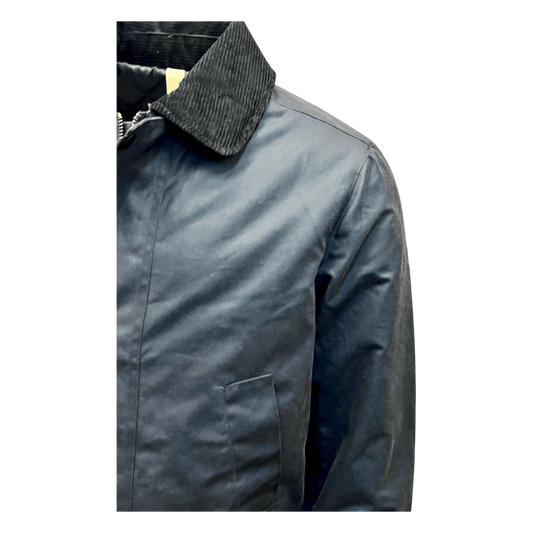 UNIT Hamburg - Brixtol Textiles, Curtis, Wachsjacke, rauchblau - Brixtol Textiles