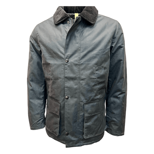 UNIT Hamburg - Brixtol Textiles, Curtis, Wachsjacke, rauchblau - Brixtol Textiles