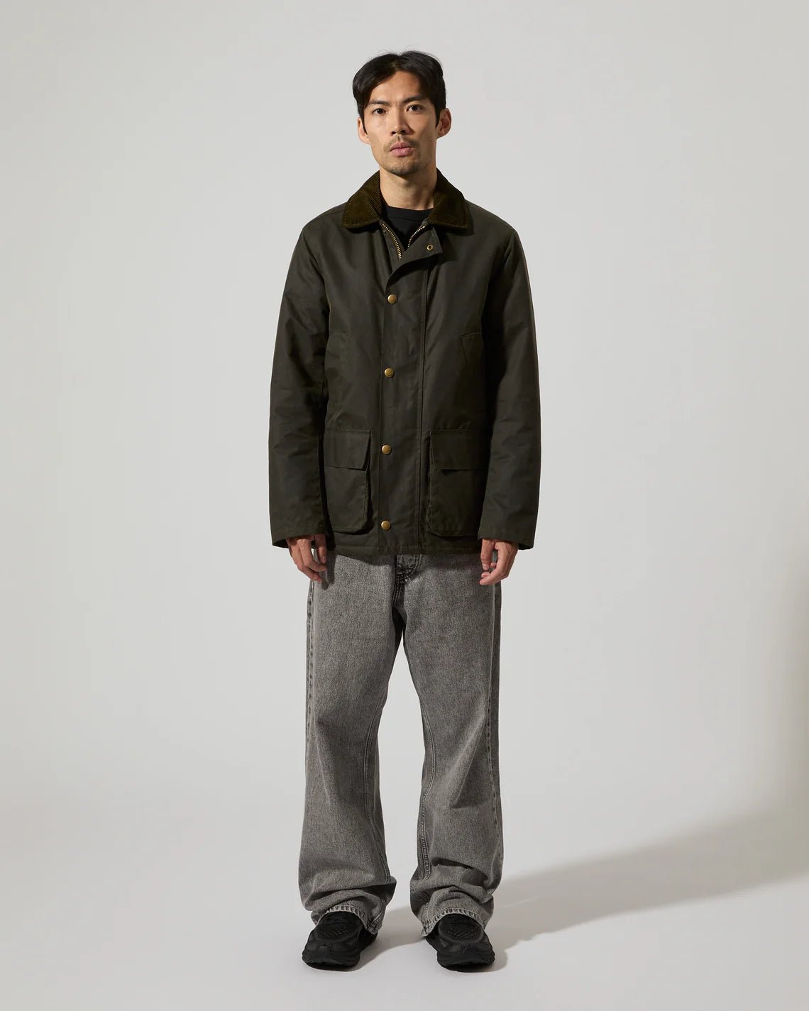 UNIT Hamburg - Brixtol Textiles, Curtis Waxed Jacket, oliv - Brixtol Textiles