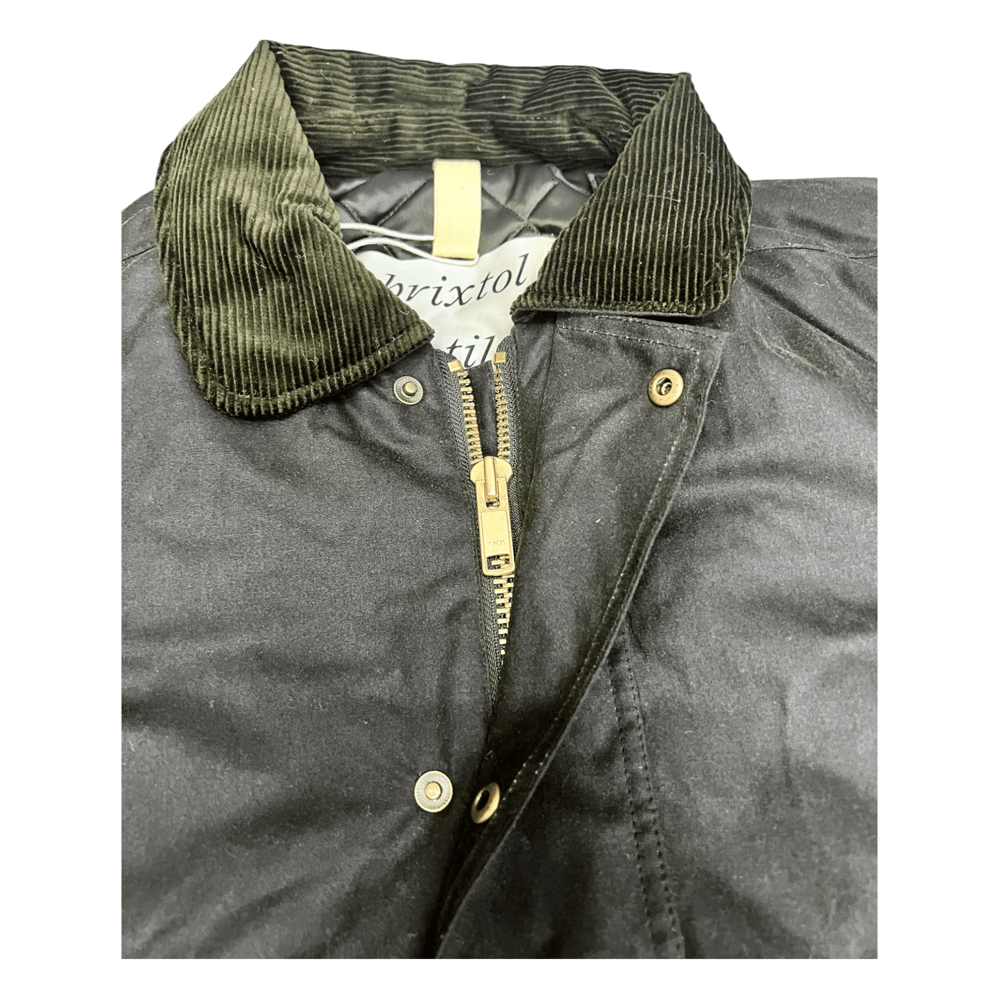 UNIT Hamburg - Brixtol Textiles, Curtis Waxed Jacket, oliv - Brixtol Textiles